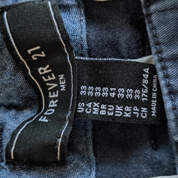 Navy Forever 21 pants 33W x 32L - Picture 3 of 3